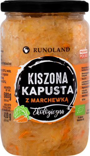 Kapusta kiszona z MARCHEWKĄ eko 680 g Runoland