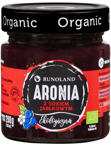 Aronia z sokiem jabłkowym EKO 200 g Runoland