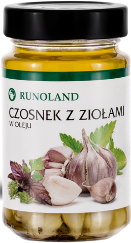 Czosnek w oleju z ziołami 210 g Runoland