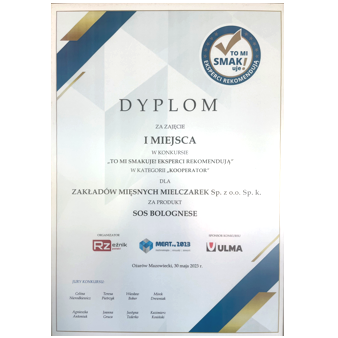 Sos boloński karton 450 g Mielczarek