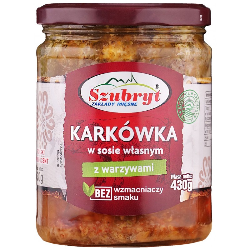 Karkówka w sosie własnym z WARZYWAMI 430g
