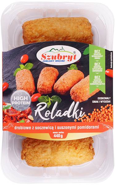 Roladki drobiowe z soczewicą i suszonymi pomidorami TACKA