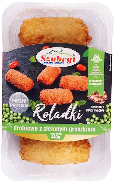 Roladki drobiowe z zielonym groszkiem TACKA