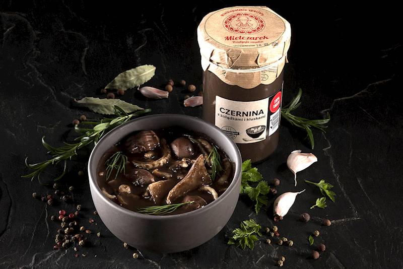 Czernina z żołądkami i kluskami słoik 490 g Mielczarek