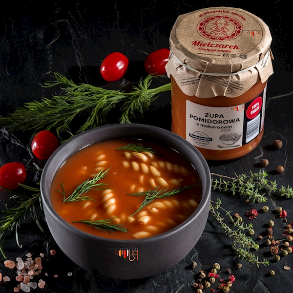 Zupa pomidorowa z makaronem słoik 490 g Mielczarek