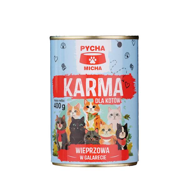 Karma dla kotów WIEPRZOWINA 400 g Szurbyt
