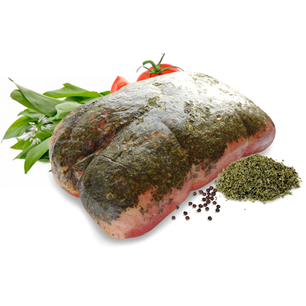 Szynka z czosnkiem niedźwiedzim 350 g porcja Mróz 