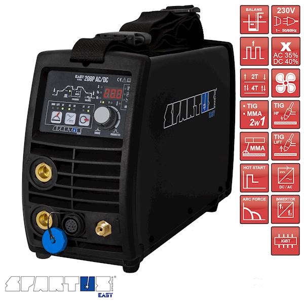 SPARTUS EASY TIG 208P/230V AC/DC SPAWARKA (PAKIET)