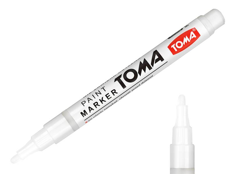 TOMA MARKER OLEJOWY BIAŁY CIENKI 441