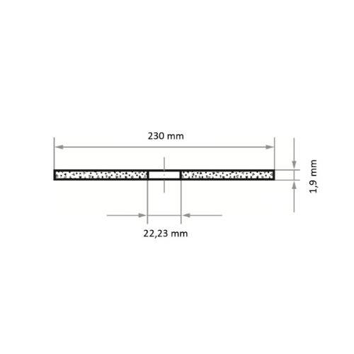 230X1,9 A46T-BF PREMIUMFLEX INOX AT000742V9802 Luk