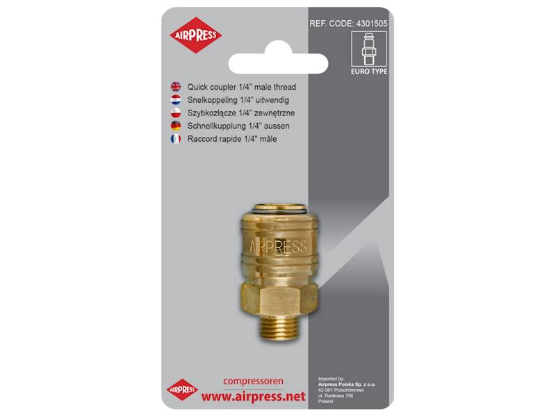 SZYBKOZŁĄCZE 1/4" GWINT ZEWNĘTRZNY 46842 AIRPRESS 