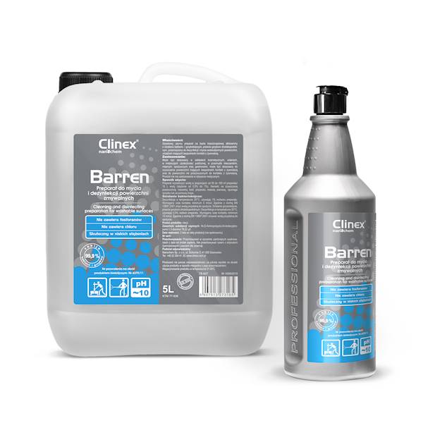 CLINEX BARREN 5L koncentrat PŁYN DO DEZYNF.