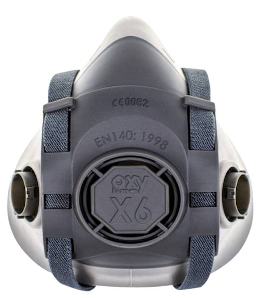 OXYPRO X6 PÓŁMASKA (GUMA) 