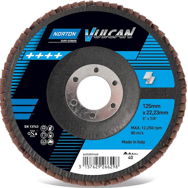 115X22,23 NORTON VULCAN P40  R842 INOX (10 szt.)