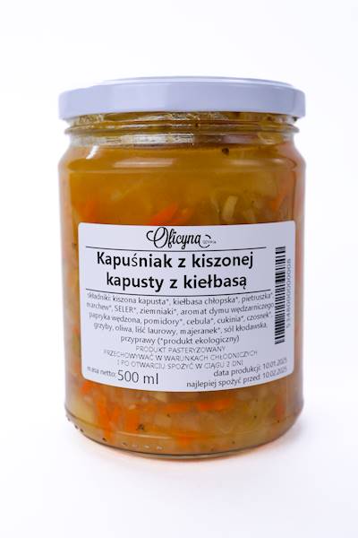 KAPUŚNIAK Z KIEŁBASĄ 500ML