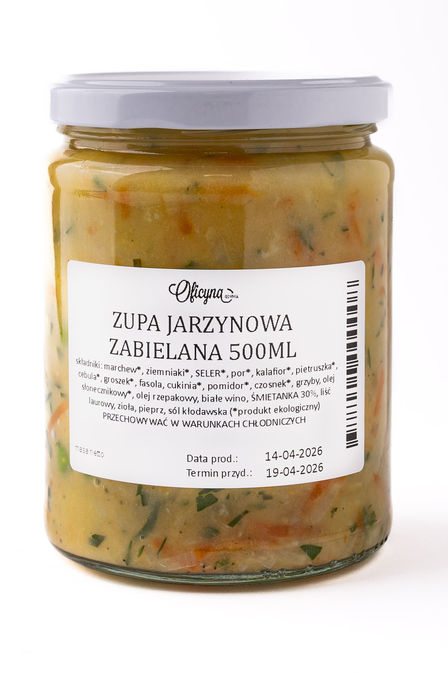 ZUPA JARZYNOWA ZABIELANA 500ML