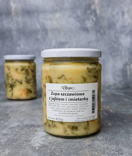 ZUPA SZCZAWIOWA Z JAJKIEM 450ML