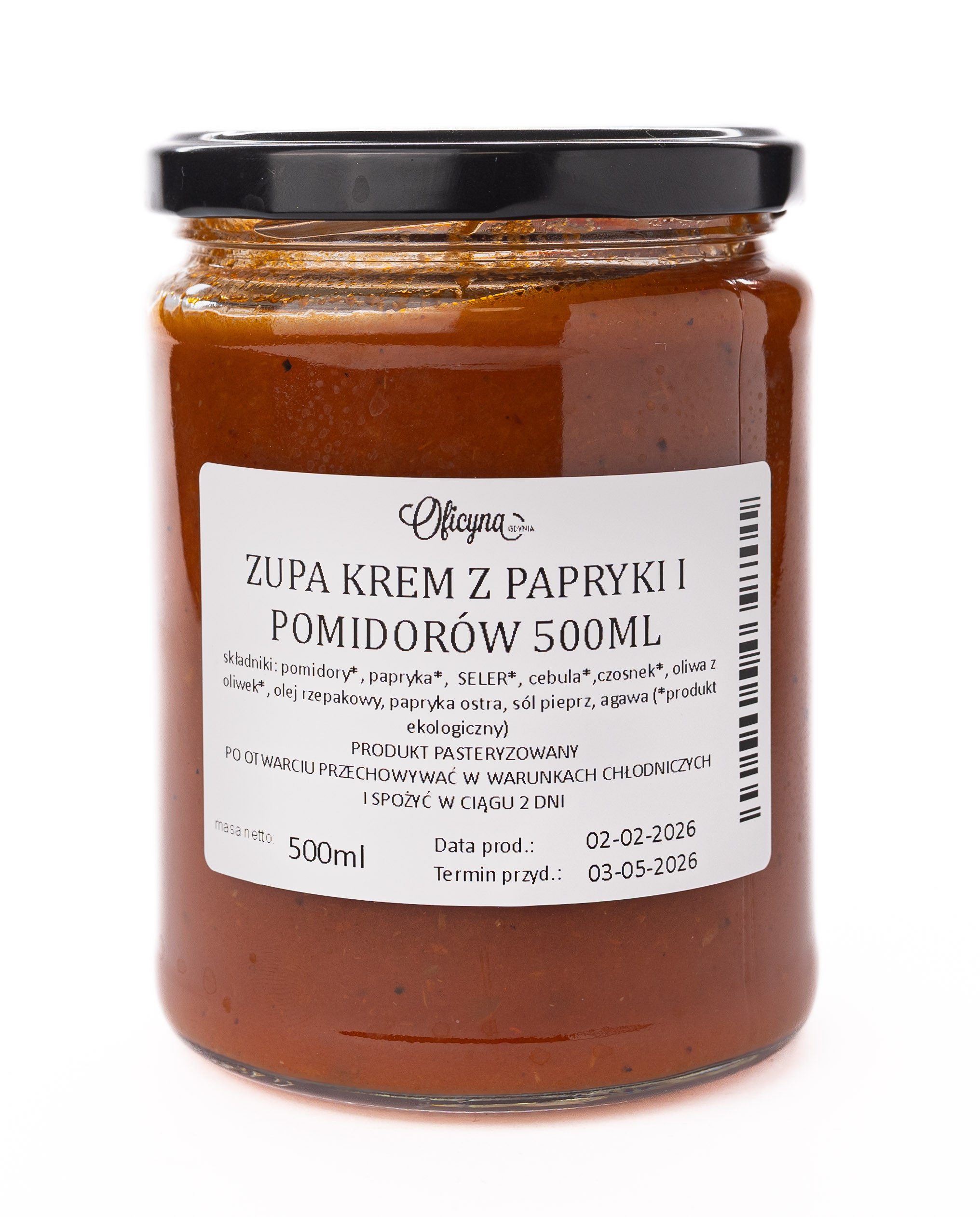 ZUPA KREM Z PAPRYKI I POMIDORÓW 500ML