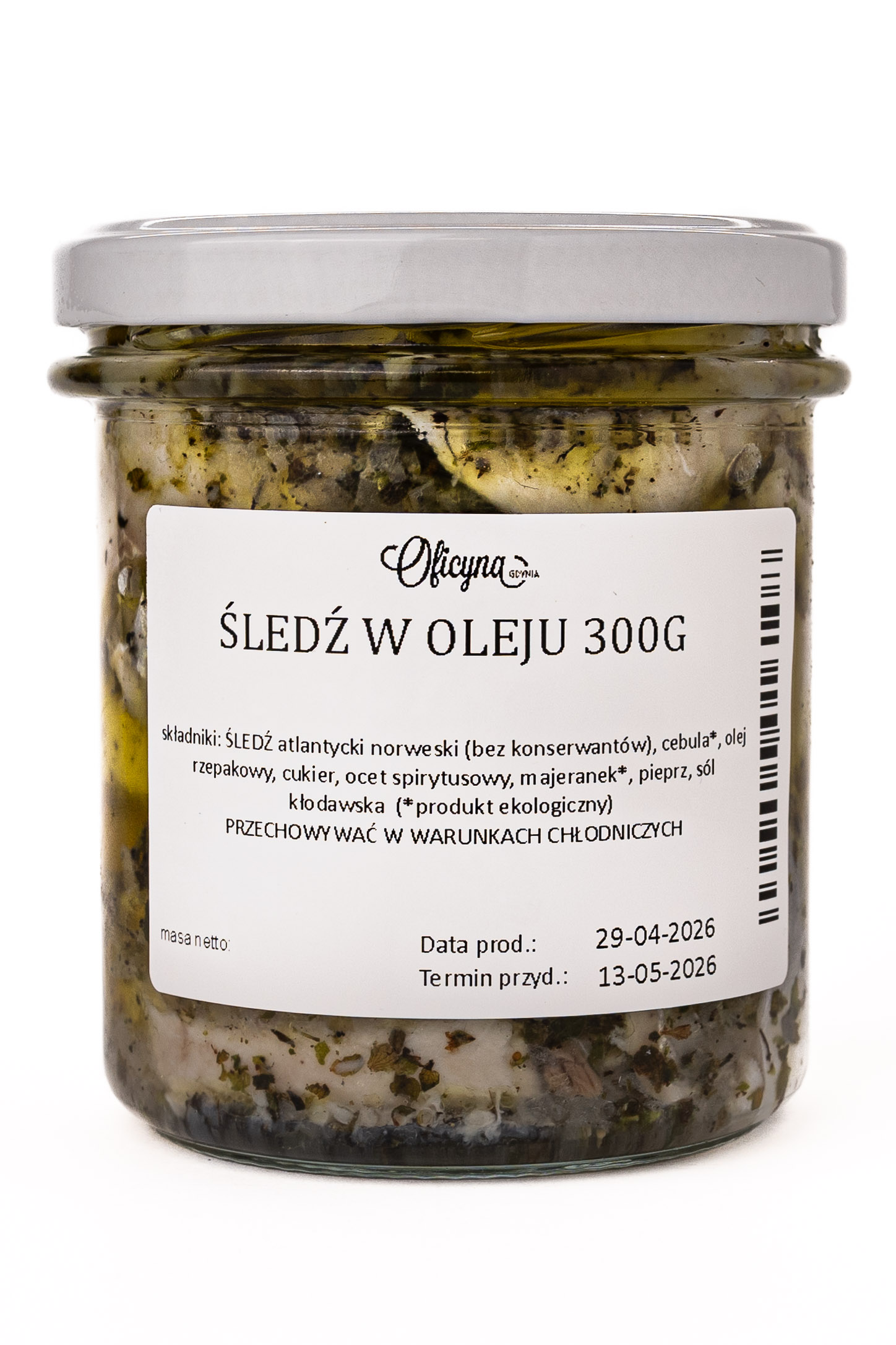 ŚLEDŹ W OLEJU 300G