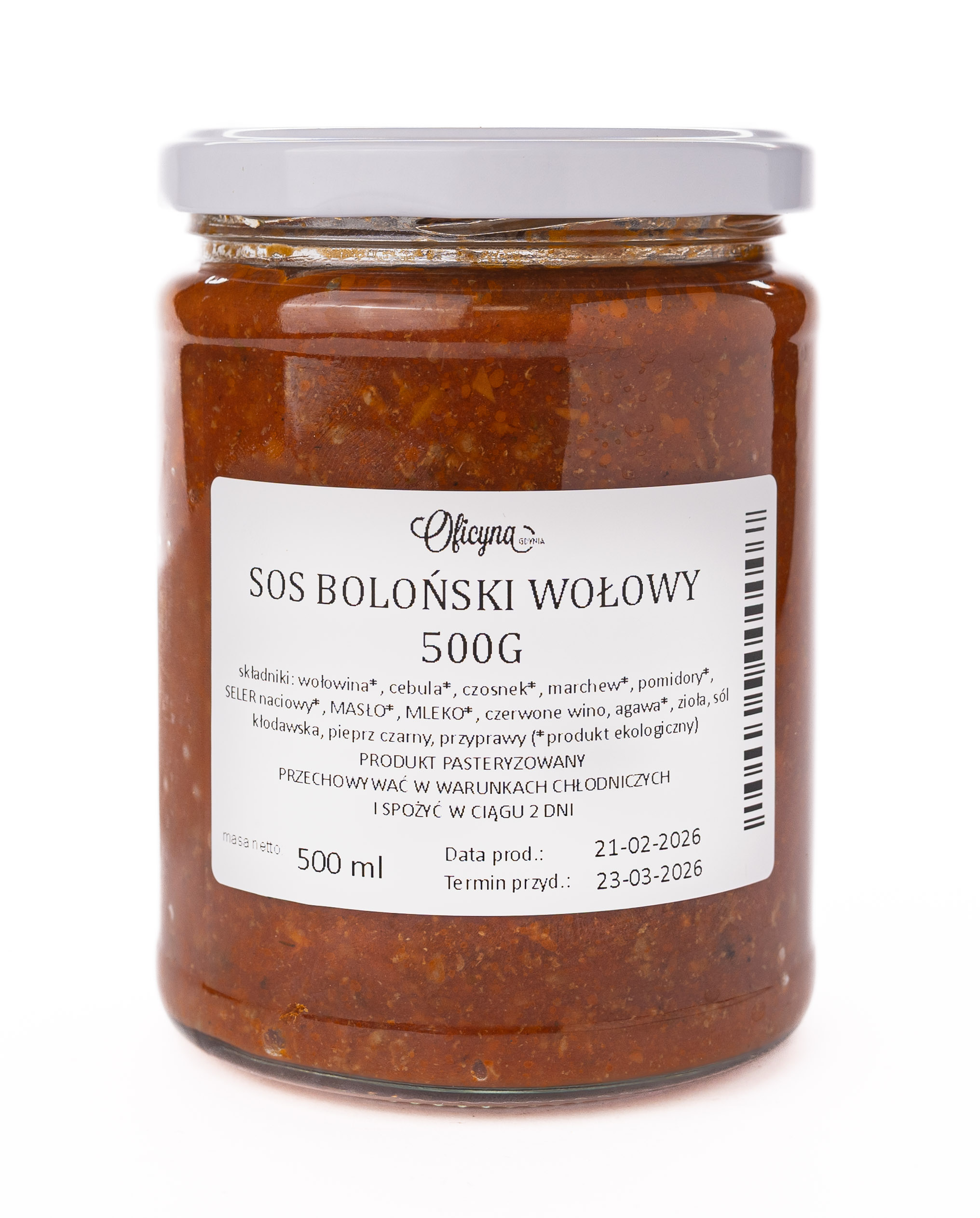 SOS BOLOŃSKI Z WOŁOWINĄ 480G