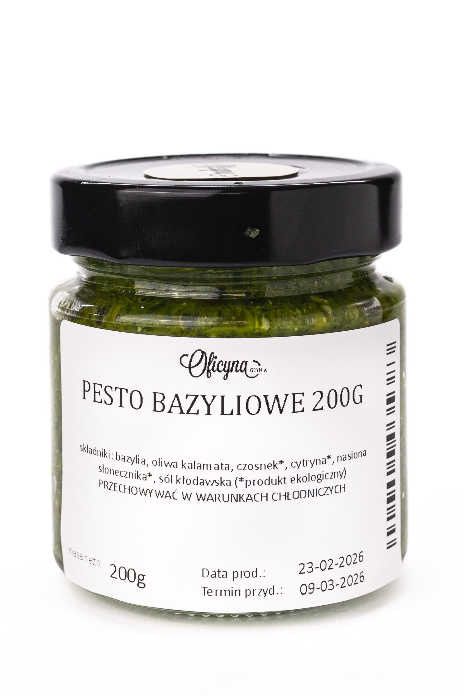PESTO BAZYLIOWE Z PARMEZANEM 200G