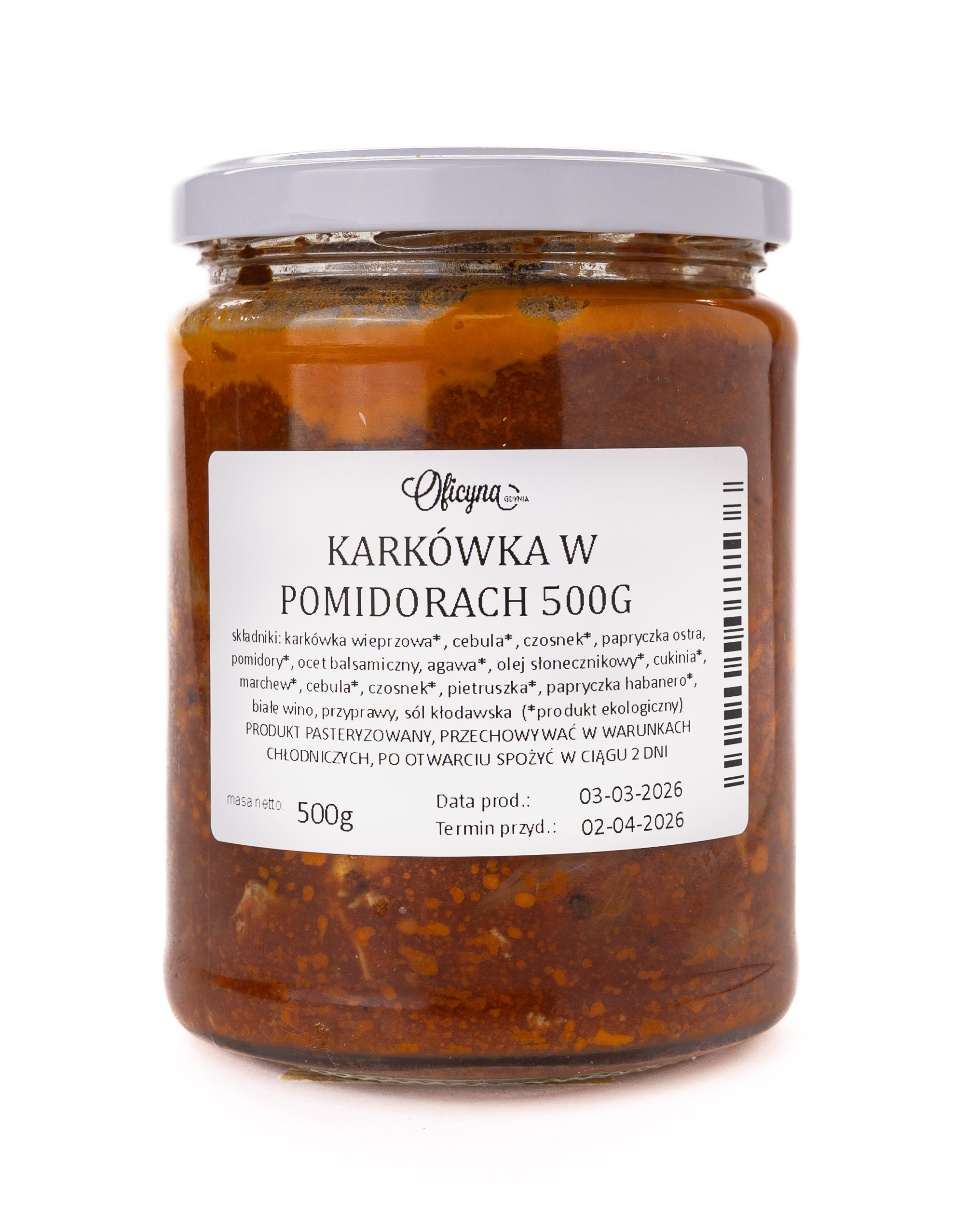 KARKÓWKA W POMIDORACH 500G  