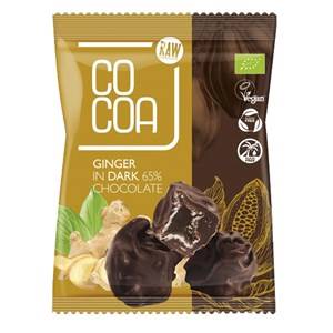 IMBIR KANDYZOWANY W CIEMNEJ CZEKOLADZIE 65 % BIO 70 G COCOA