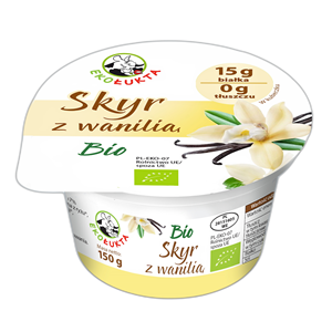 JOGURT SKYR TYPU ISLANDZKIEGO Z WANILIĄ BIO 150 g EKO ŁUKTA