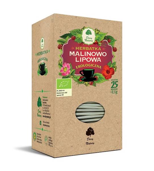 HERBATKA LIPA MALINA BIO (25 SASZ) DARY NATURY