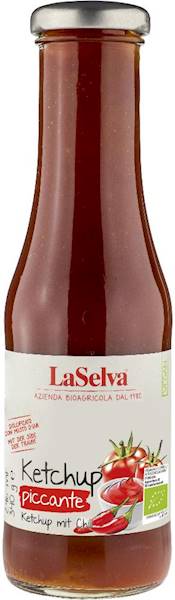 KETCHUP PIKANTNY BIO 340G LASELVA