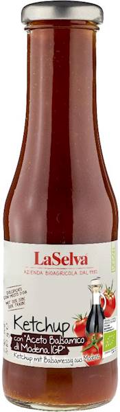 KETCHUP Z OCTEM BALSAMICZNYM BIO 340G LASELVA