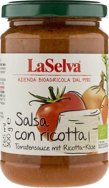 SOS POMIDOROWY Z RICOTTA BIO 300G LASELVA