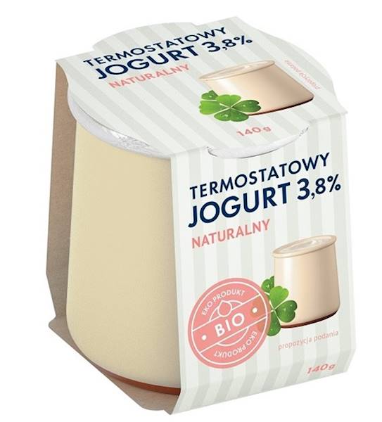 JOGURT TERMOSTATOWY NATURALNY 3,8% BIO 140G