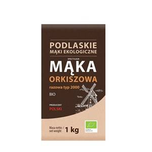 MĄKA ORKISZ RAZOWA TYP 2000 BIO 1KG PODLASKIE