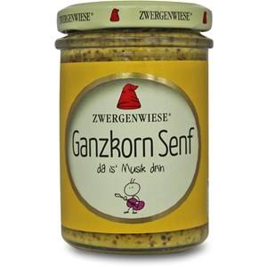 MUSZTARDA Z CAŁYMI ZIARNAMI BEZGL BIO 160ML ZWERGENWIESE