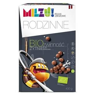 KULKI ŻYTNIO OWSIANE KAKAOWE "ZWINNOŚĆ" BIO 400G MILZU