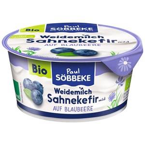 KEFIR KREMOWY Z JAGODAMI BIO 150 g SOBBEKE