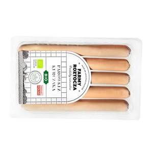 PARÓWKI FARMERKI Z KURCZAKA BIO 250 g FARMY ROZTOCZA
