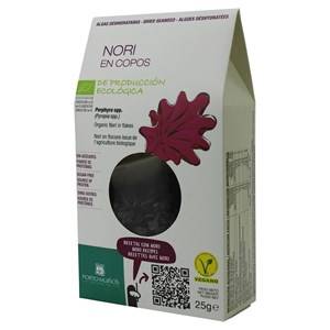 ALGI MORSKIE SUSZONE NORI PŁATKI BIO 25 g PORTO MUINOS