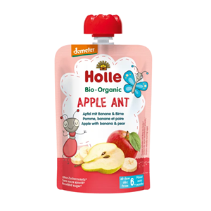 MUS W TUBCE JABŁK MRÓWKA (JABŁKO BANAN GRUSZKA) B/CUK BIO 100 g HOLLE