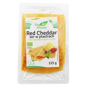 SER RED CHEDDAR W PLASTRACH BIO 125 g BIO PLANET