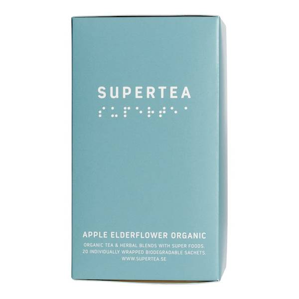HERBATA APPLE ELDERFLOWER ORGANIC 20 SASZ SUPERTEA