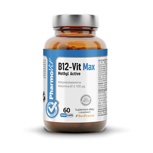 WITAMINA B12 (100 µg) BEZGL 60 KAPSUŁEK PHARMOVIT (CLEAN LABEL)