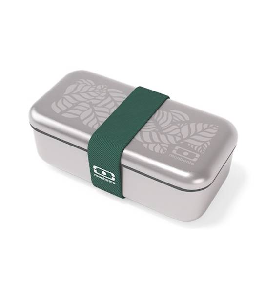 MONBENTO LUNCHBOX PROSTOKĄTNY STALOWY JUNGLE SENSE