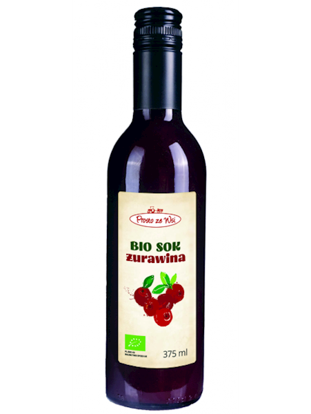 SOK ŻURAWINOWY B/CUK BIO 375 ML PROSTO ZE WSI