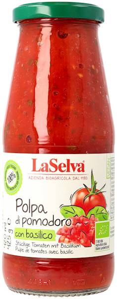 POLPA POMIDOROWA Z BAZYLIĄ BIO 340G LASELVA