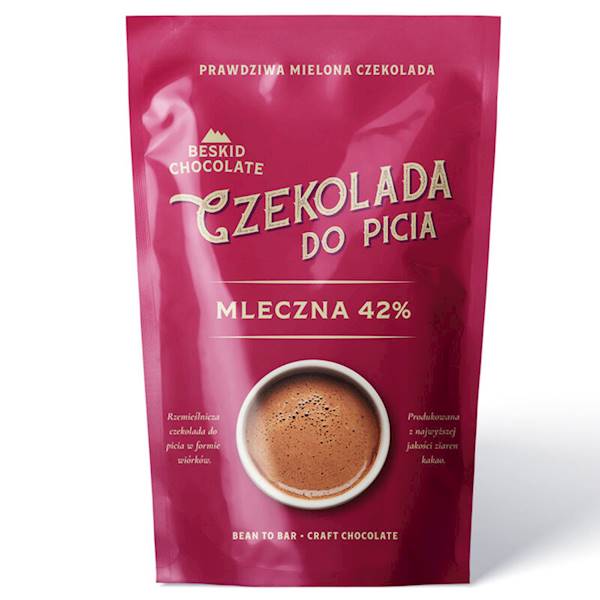 CZEKOLADA DO PICIA MLECZNA 42% 200 G BESKID CHOCOLATE