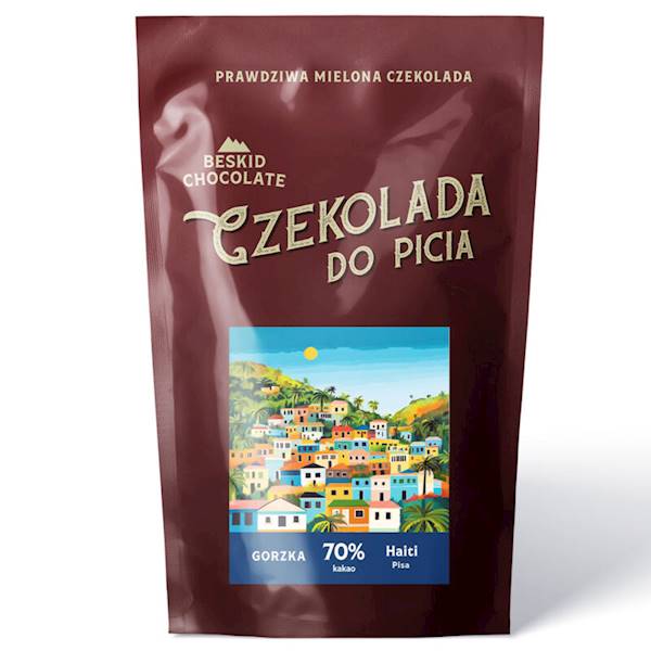 CZEKOLADA DO PICIA GORZKA 70% HAITI PISA 200 G BESKID CHOCOLATE