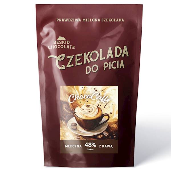 CZEKOLADA DO PICIA MLECZNA Z KAWĄ 48% 200 G BESKID CHOCOLATE