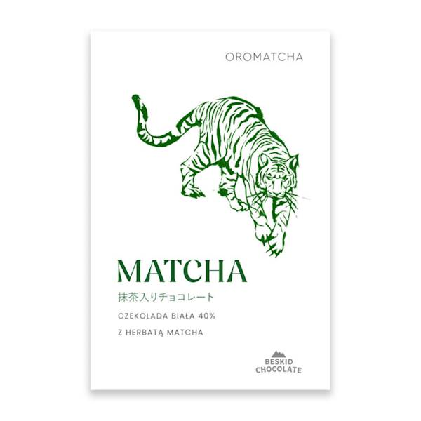 CZEKOLADA BIAŁA MATCHA 70 G BESKID CHOCOLATE
